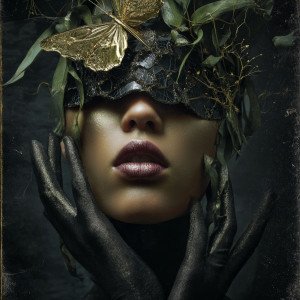 Коллаж тёмной женственности