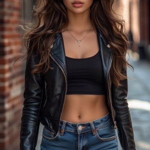 Прогулка в кожанке