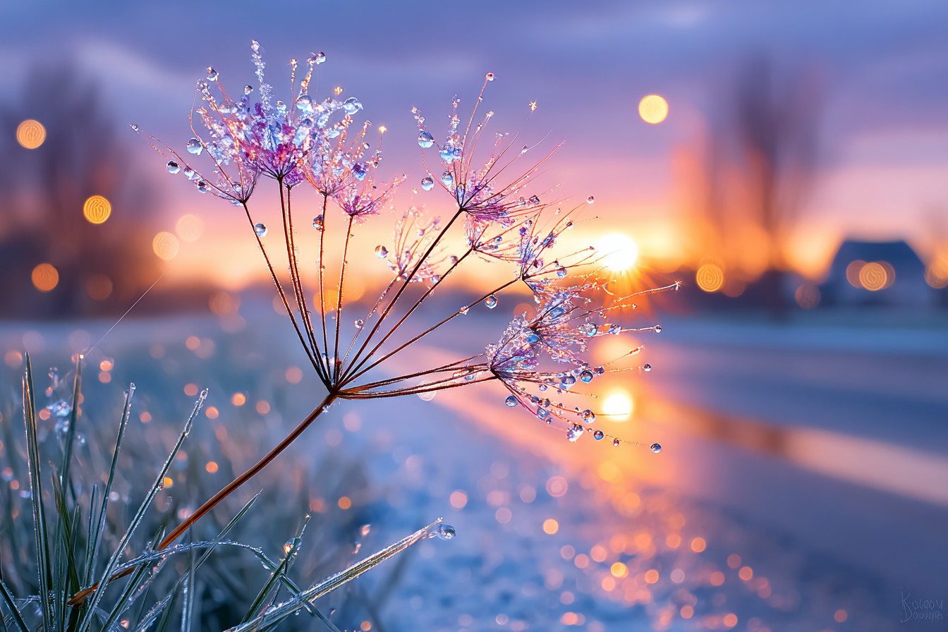 Промпт (промт) для нейросети - Midjourney | Ледяное кружево