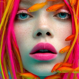 Подводный портрет в стиле Майлза Олдриджа 