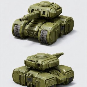 Броневик Голиаф в изометрии 