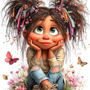 Девочка непоседа