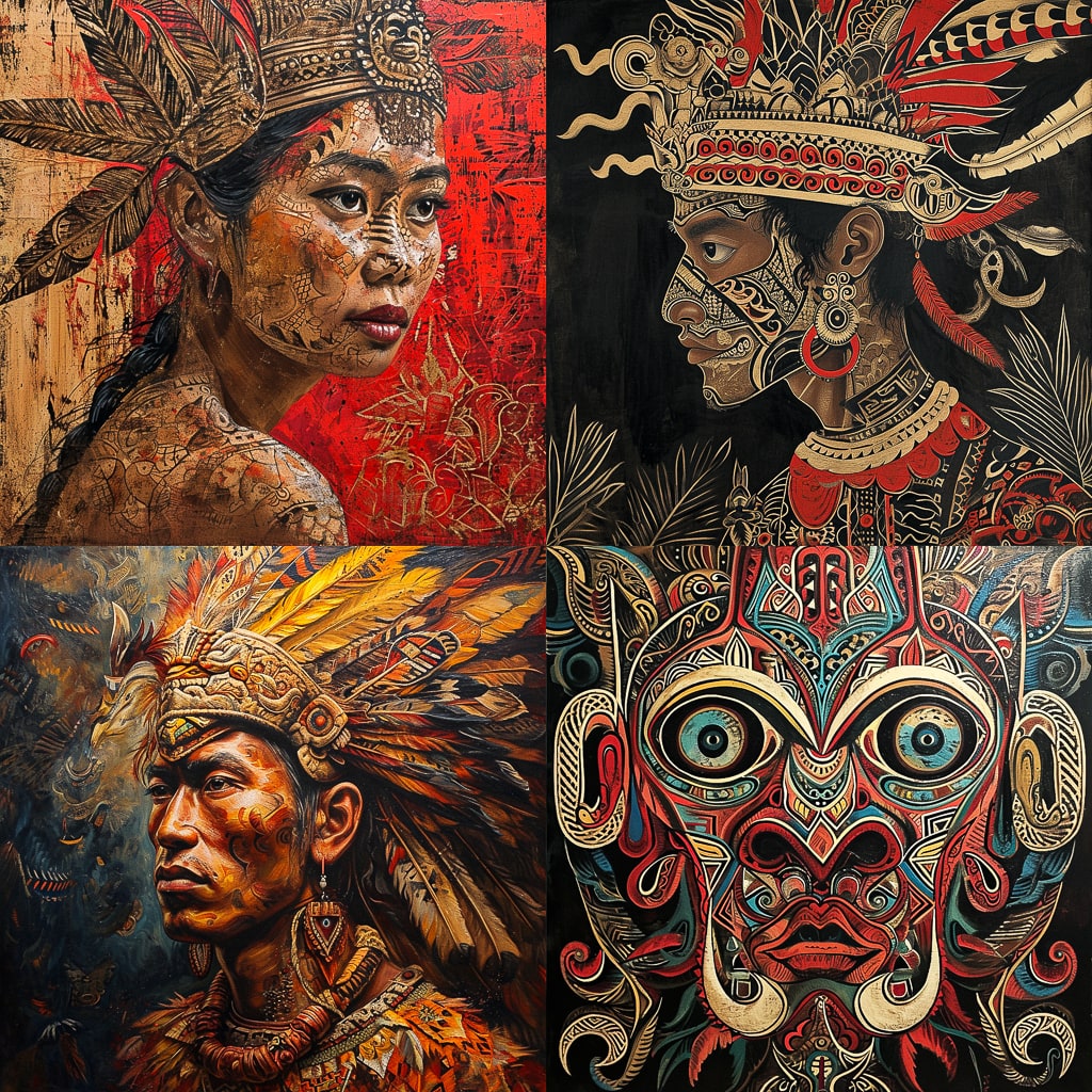 Стиль - Dayak art