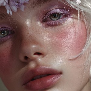 Makeup-портрет в холодных тонах