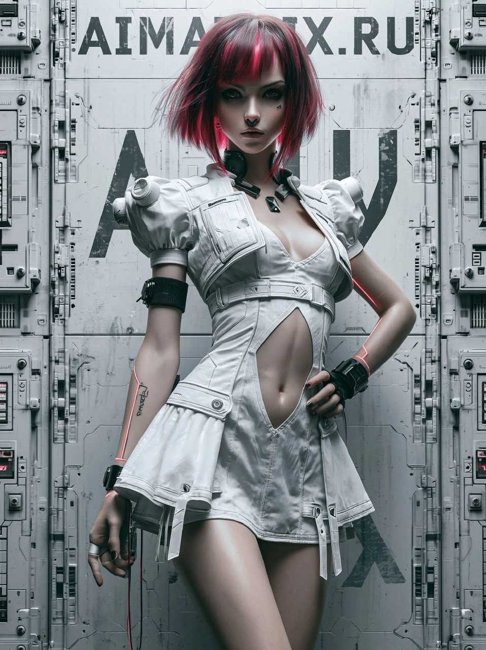 Промпт (промт) для нейросети - Midjourney | Люси из Cyberpunk