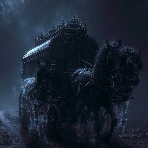 Экипаж с призрачными лошадьми