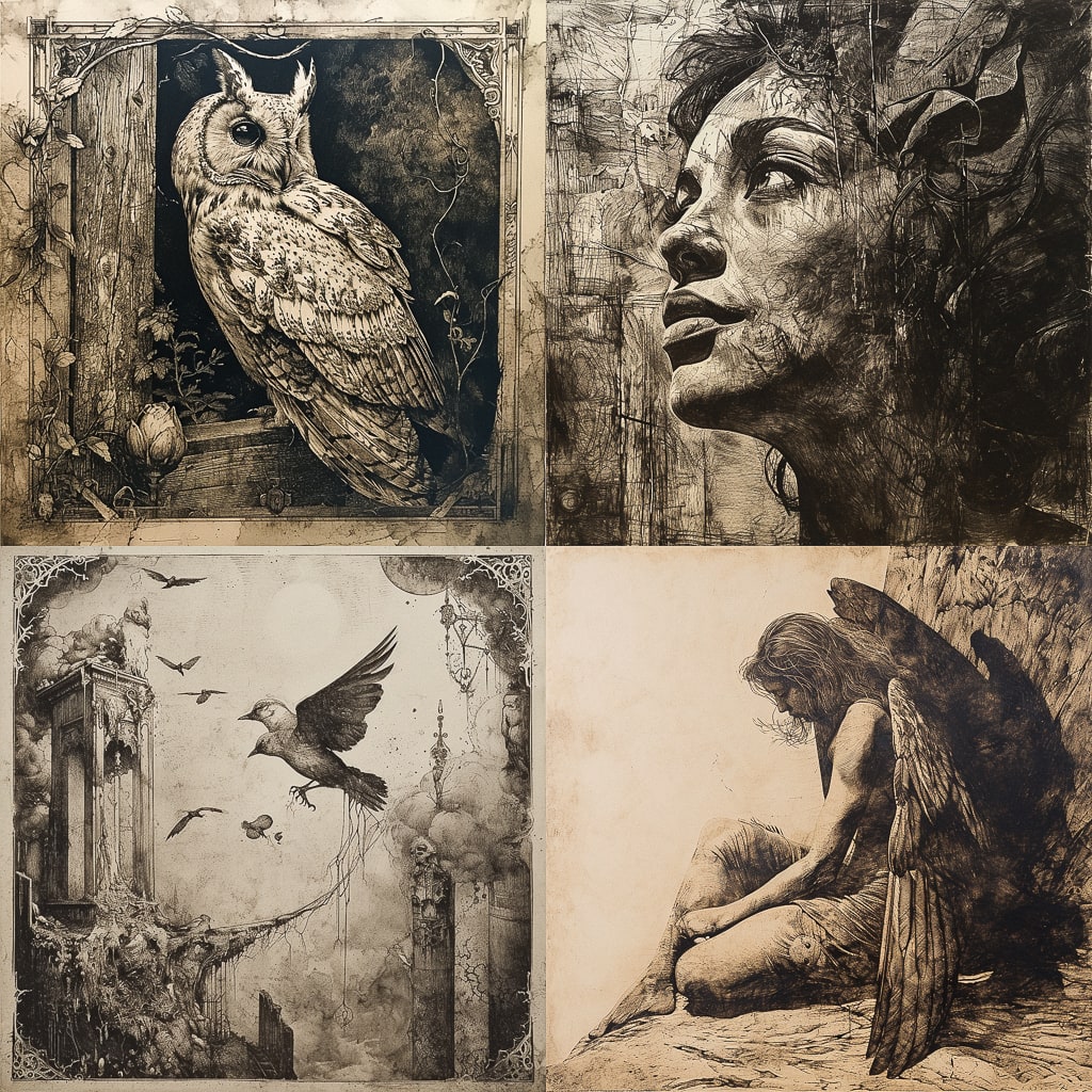 Стиль - Fine art etching