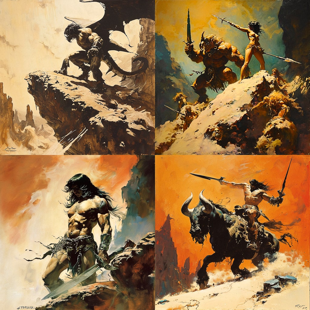 Стиль - Frank Frazetta