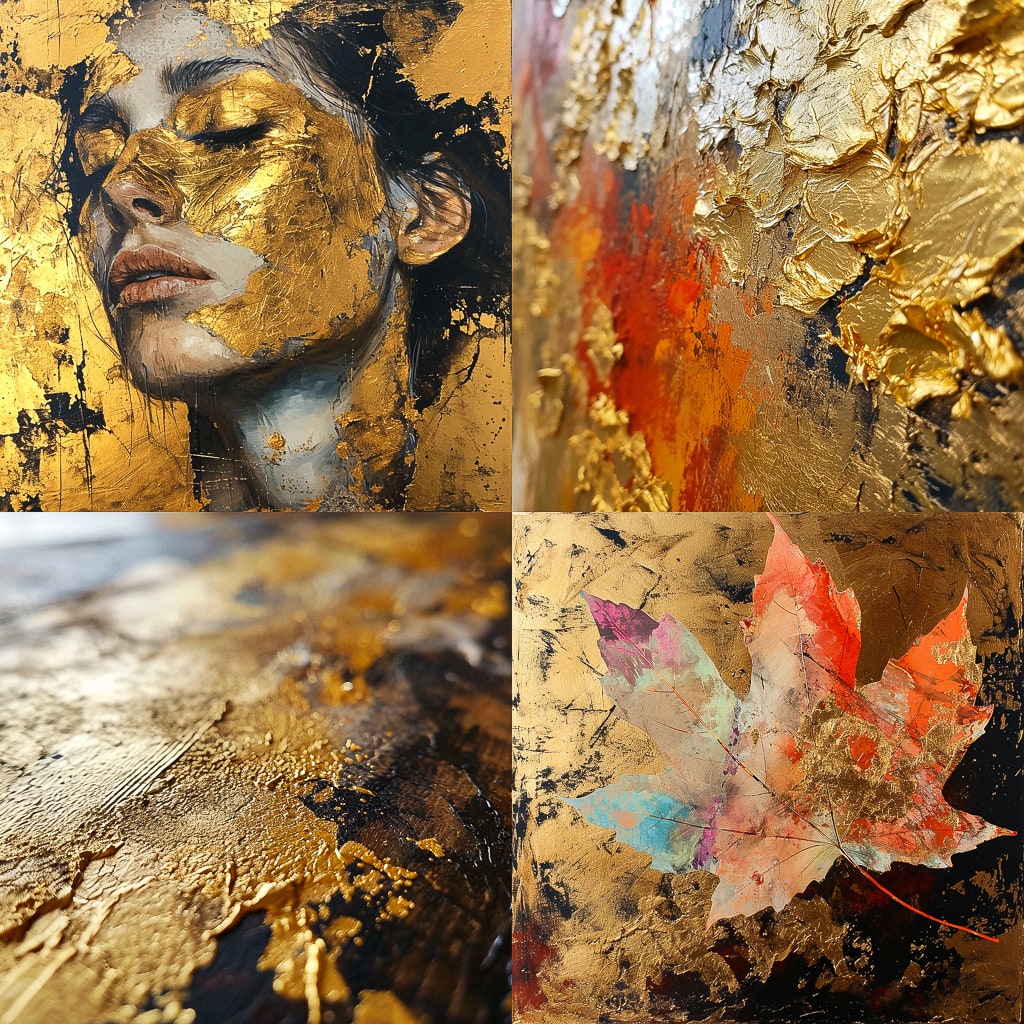 Стиль - Gold leafing