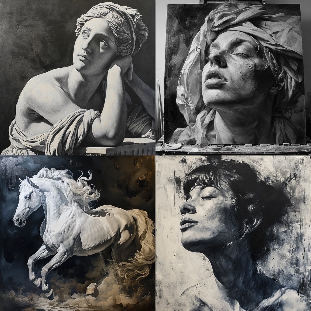 Стиль - Grisaille