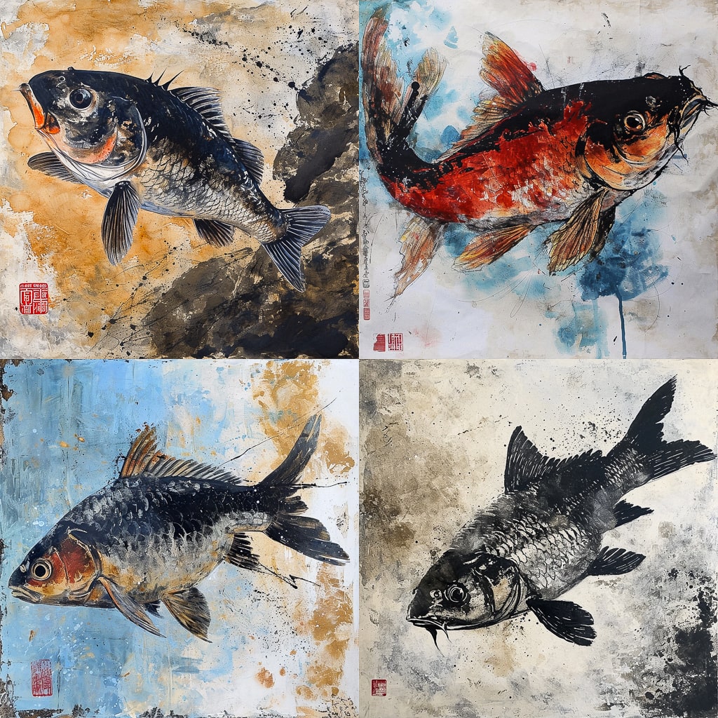 Стиль - Gyotaku
