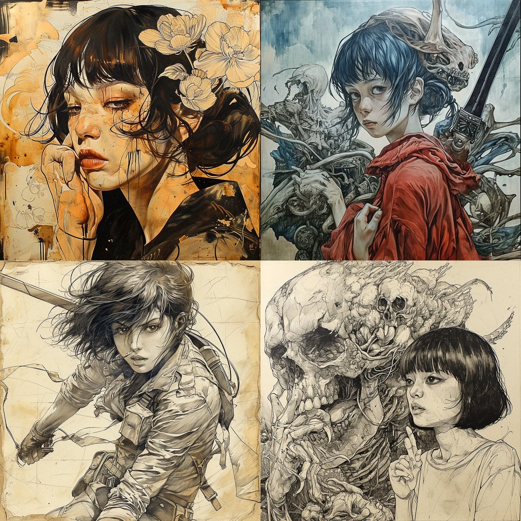 Стиль - Hajime Isayama