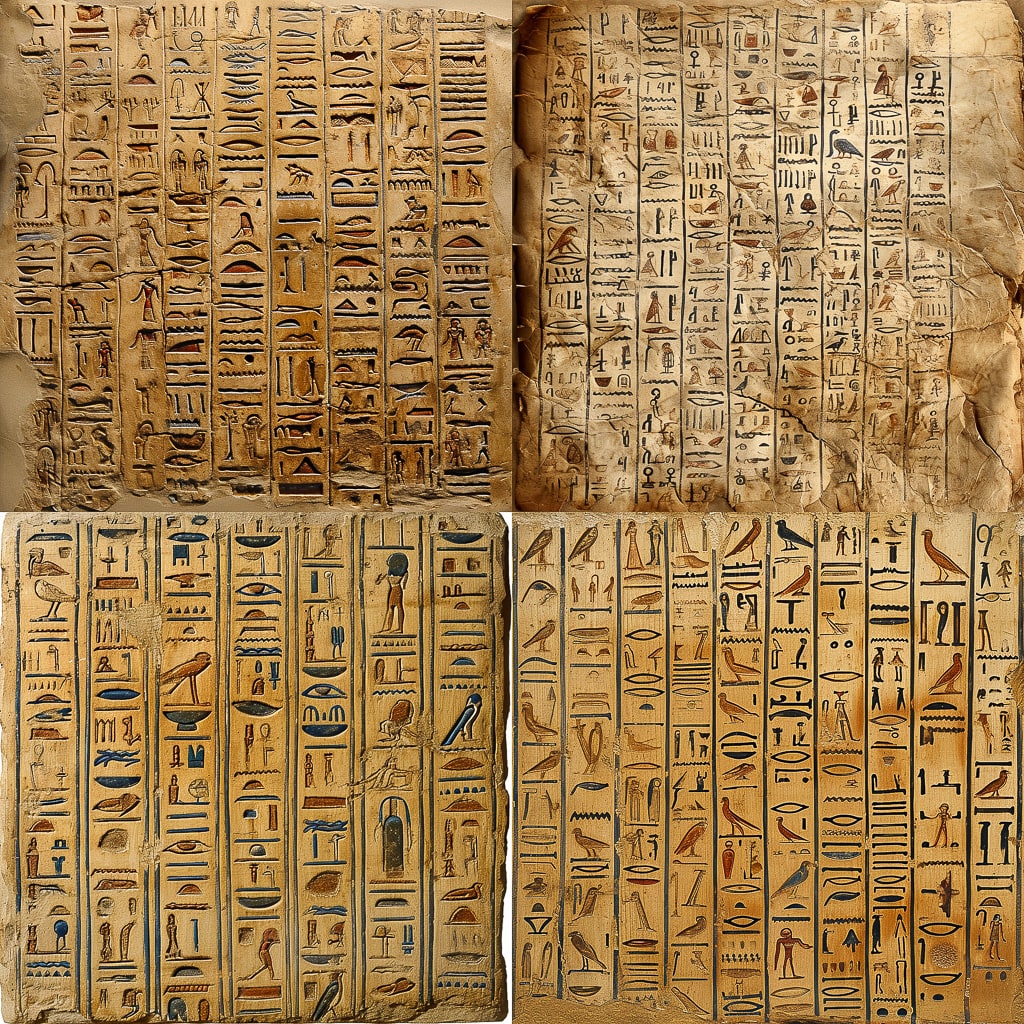 Стиль - Hieratic script