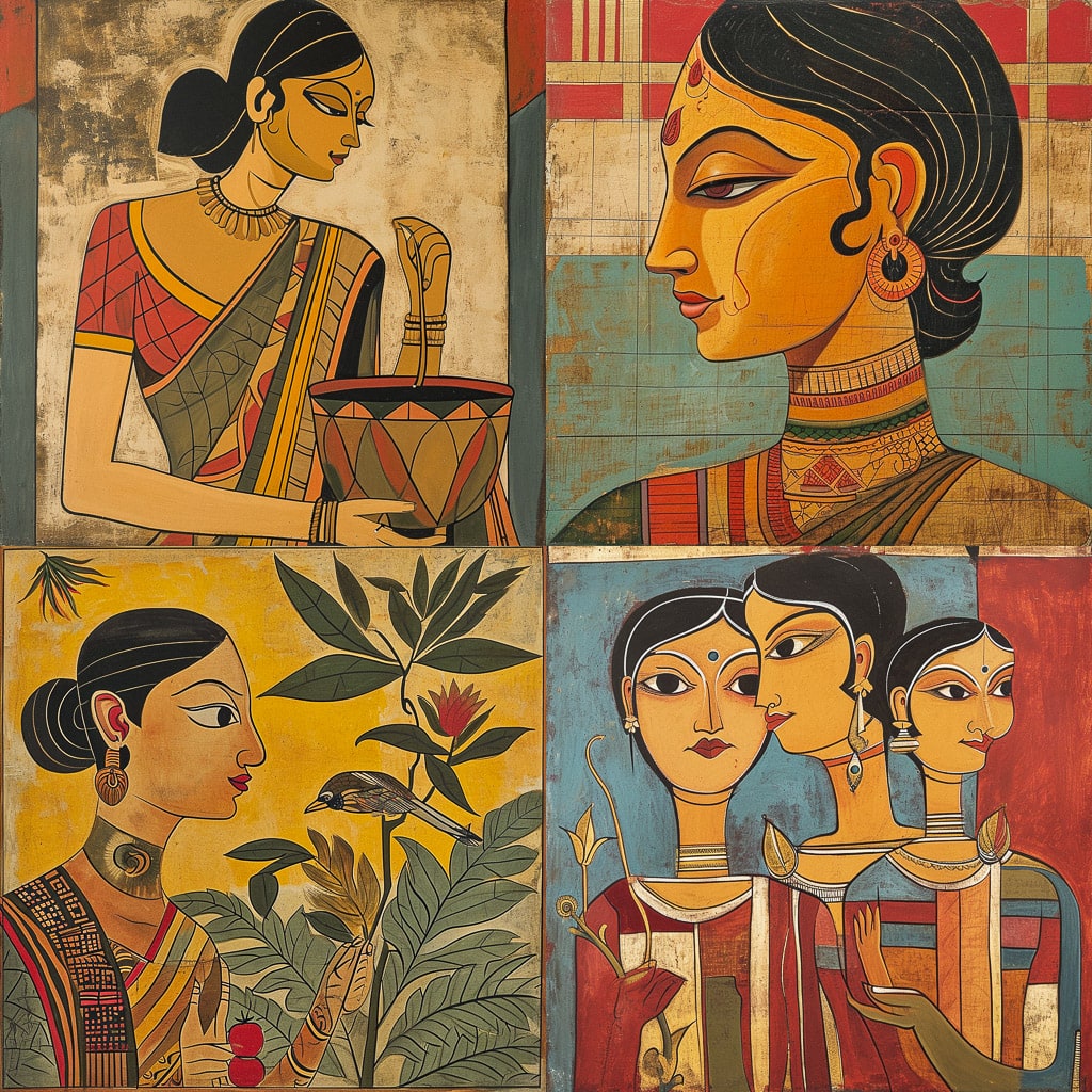 Стиль - Jamini Roy