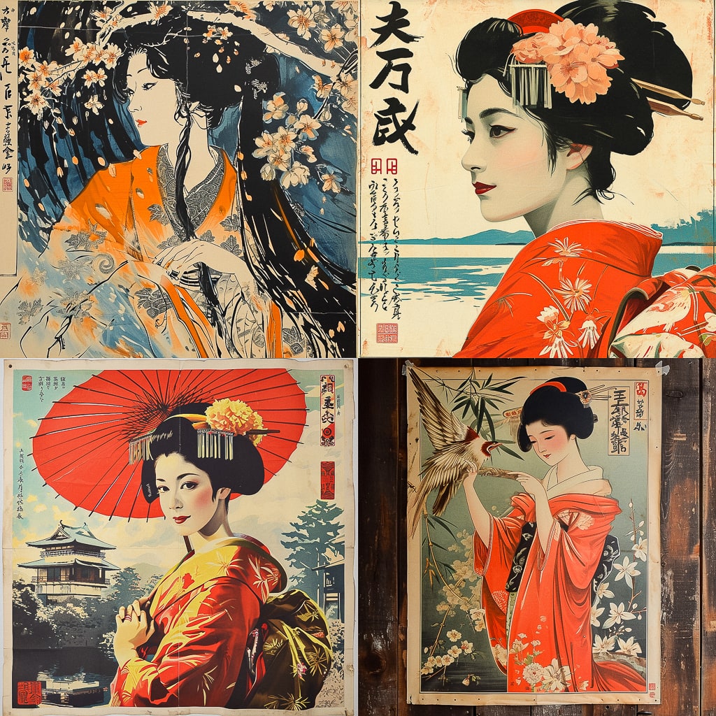 Стиль - Japanese vintage poster