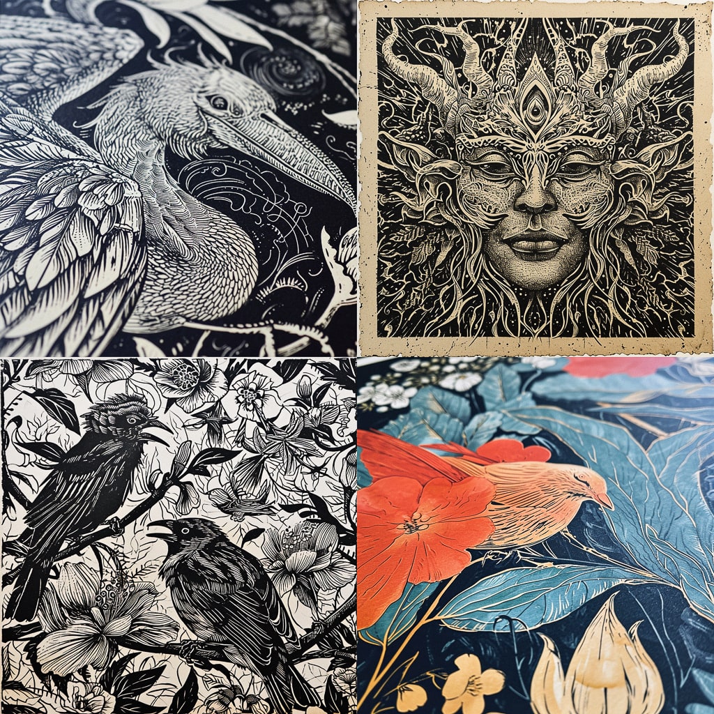 Стиль - Letterpress print