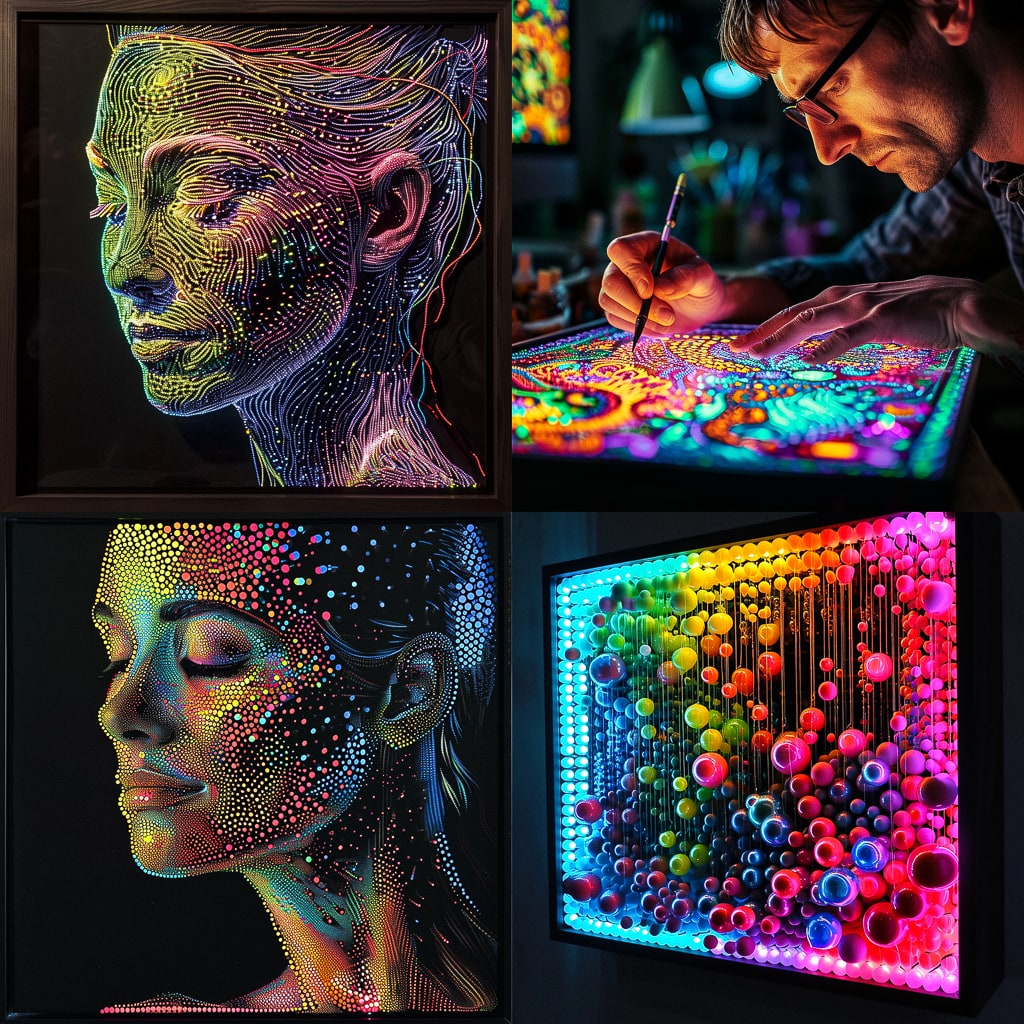 Стиль - Lite Brite art