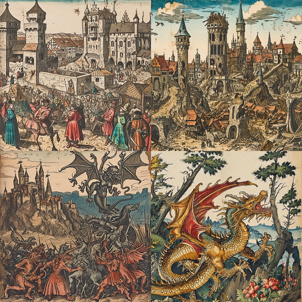 Стиль - Nuremberg Chronicle