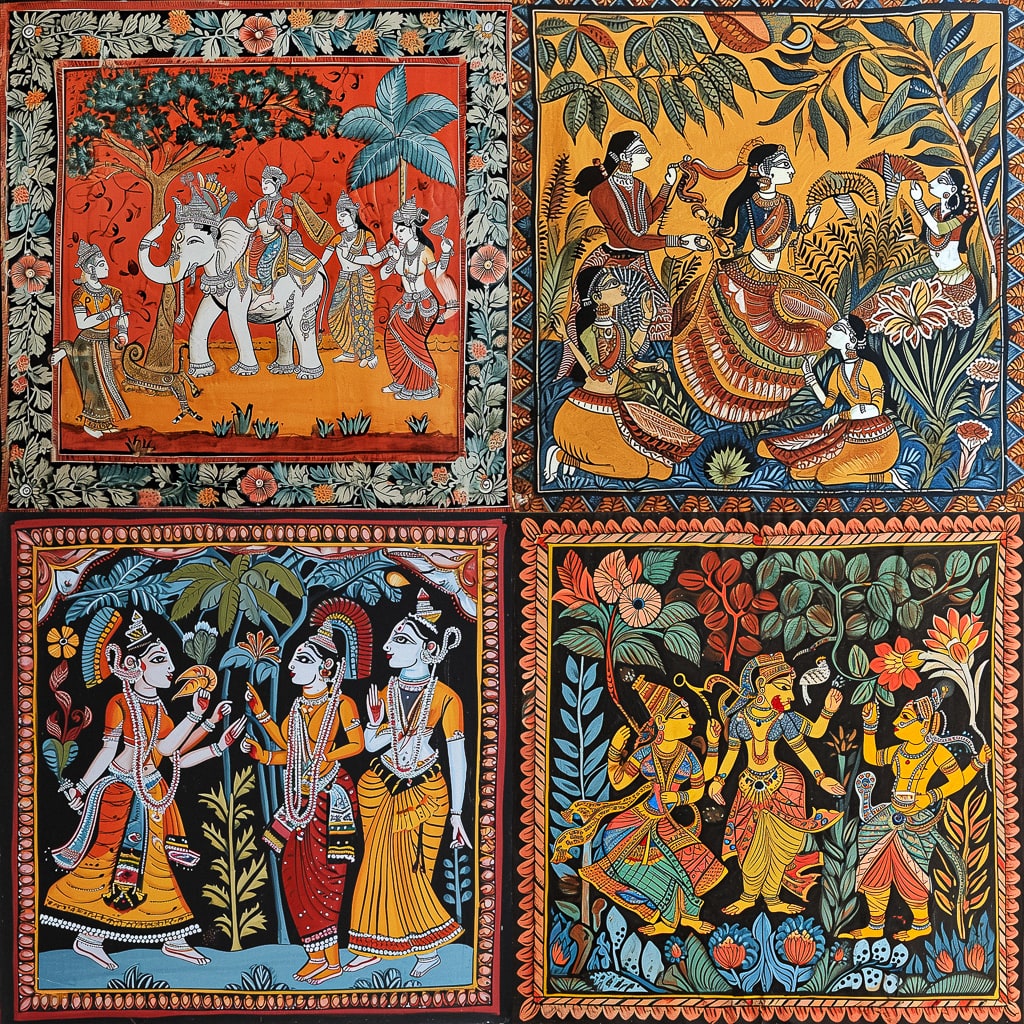 Стиль - Patachitra painting