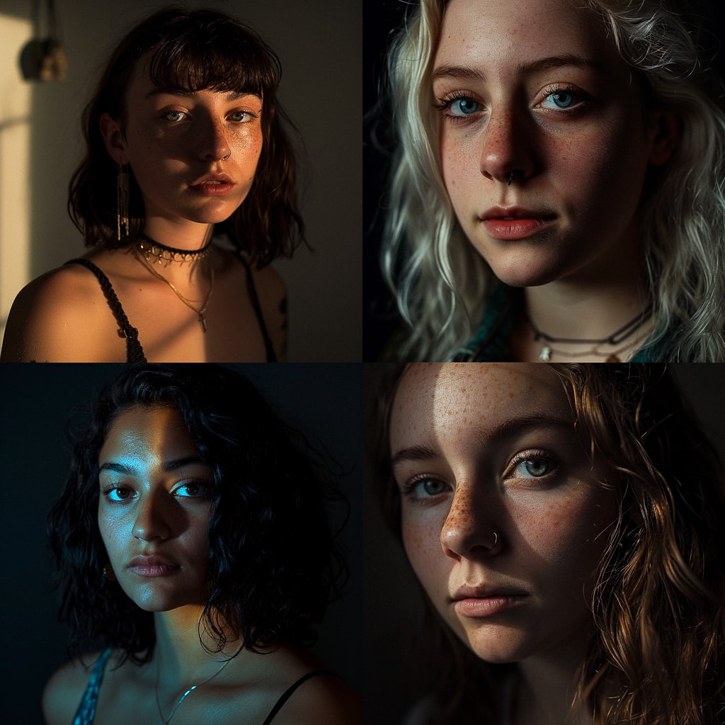 Стиль - Portrait shot with contrasty lighting