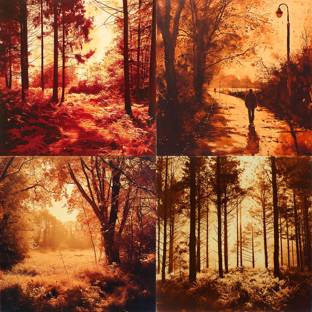 Стиль - Redscale print