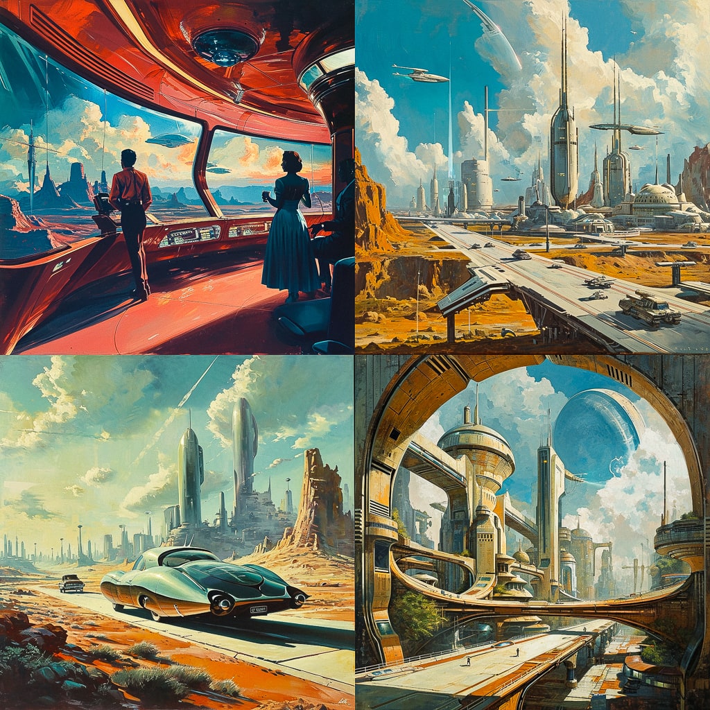 Стиль - Retrofuturism