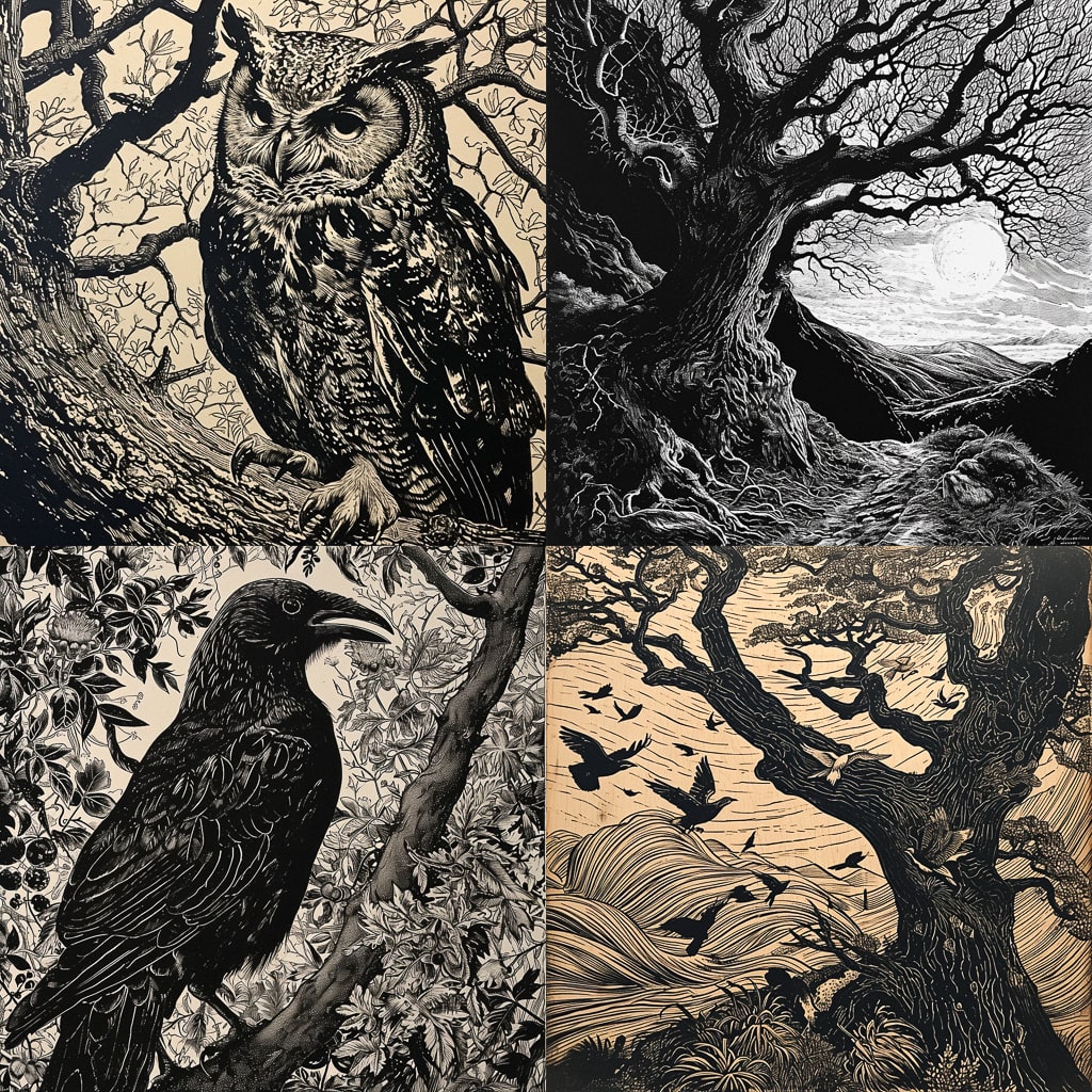 Стиль - Wood engraving