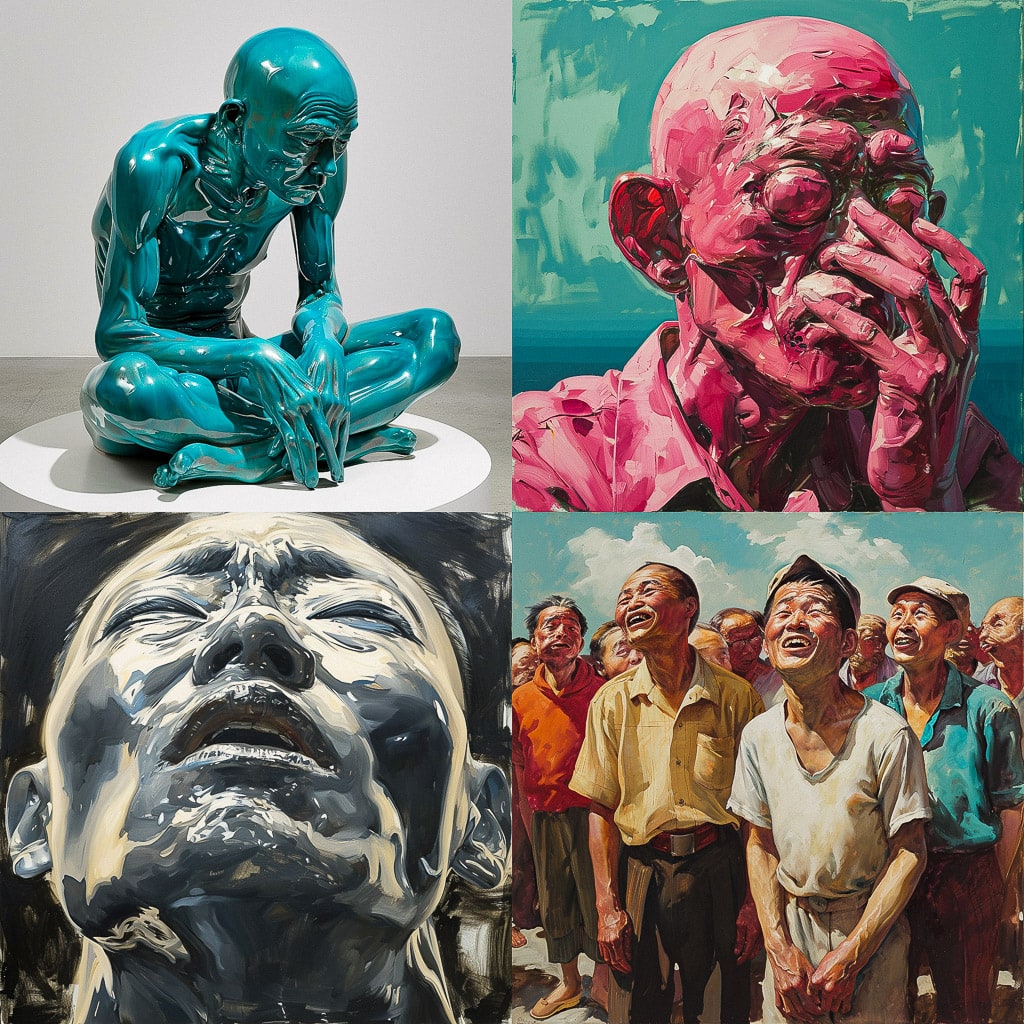 Стиль - Yue Minjun