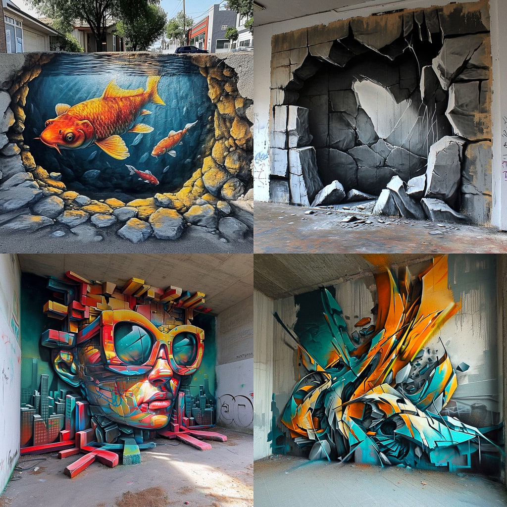 Стиль - 3D graffiti