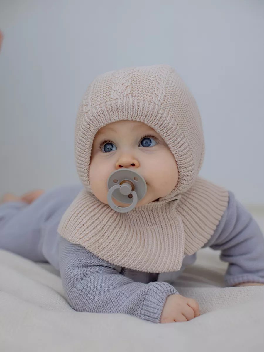 Шапка шлем для новорожденных