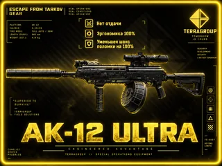 🔥АК-12 HARD | НЕТ ОТДАЧИ | +100 ЭРГОНОМИКА | ШАНС П