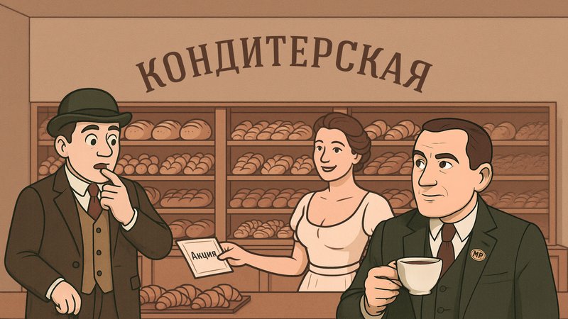 Торговля в кондитерской