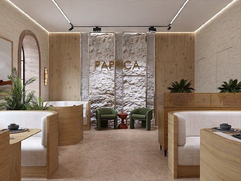 Кафе “PAPRICA”: зал, визуализация