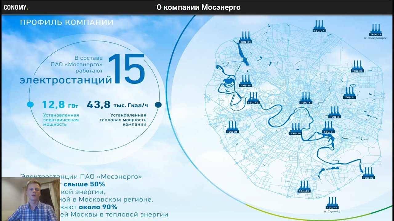 Видео-обзор ПАО «Мосэнерго» | Conomy