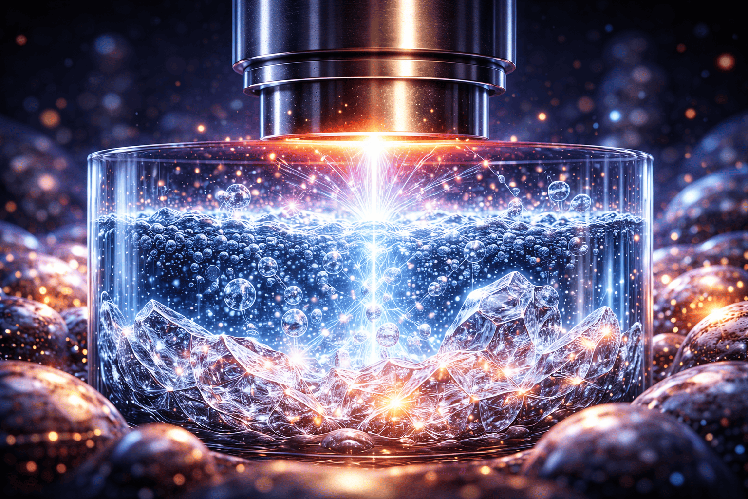 От жидкости к стеклу: секреты стеклования в экстремальных условиях