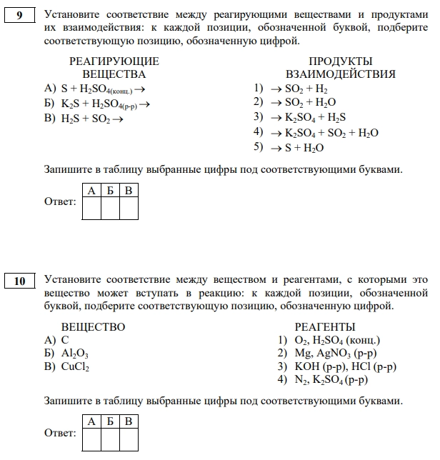 огэ по химии 2024