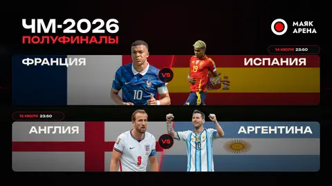 Показываем полуфиналы ЧМ-2026 на большом экране