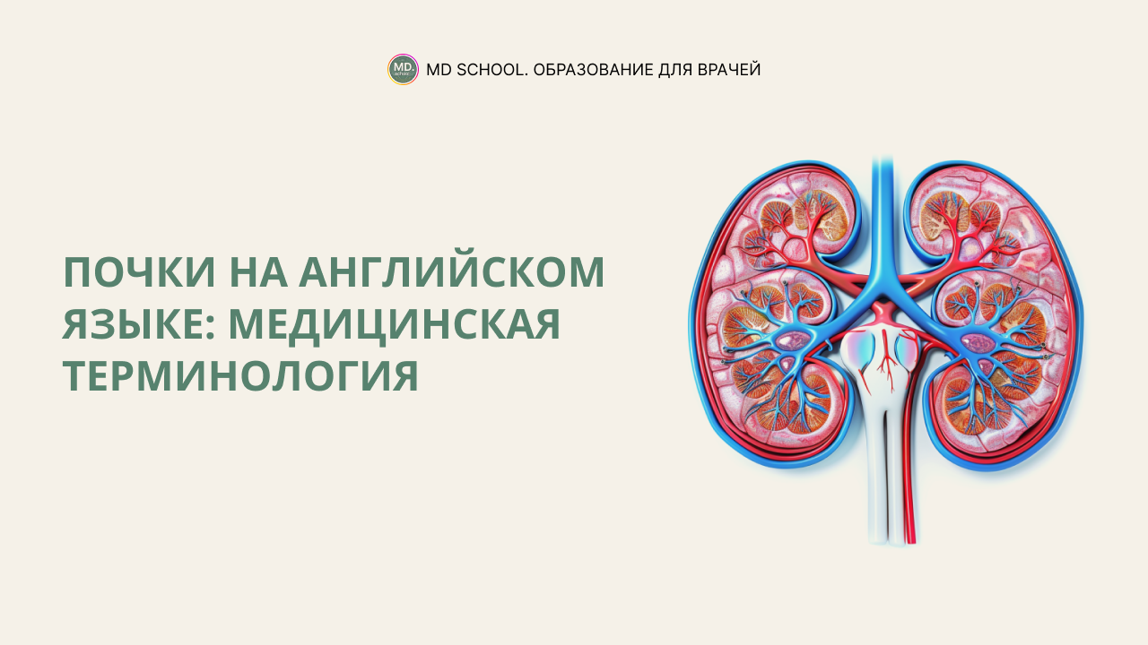 Картинка статьи Почки на английском языке: медицинская терминология