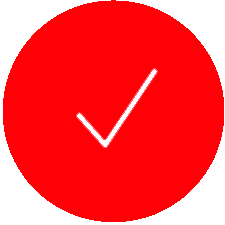 круг с галочкой