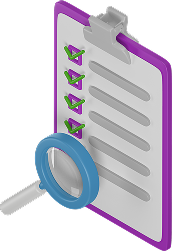 Список с лупой