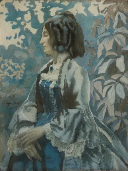 Портрет дамы кисти Виктора Борисова-Мусатова, 1902