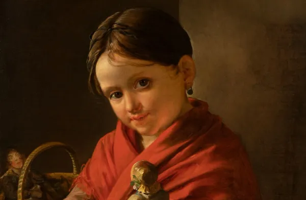 Картина Василия Тропинина «Девочка с куклой», 1841