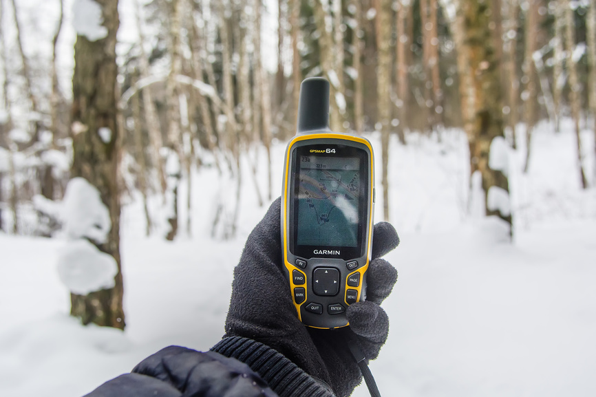 Навигатор Garmin в зимних условиях