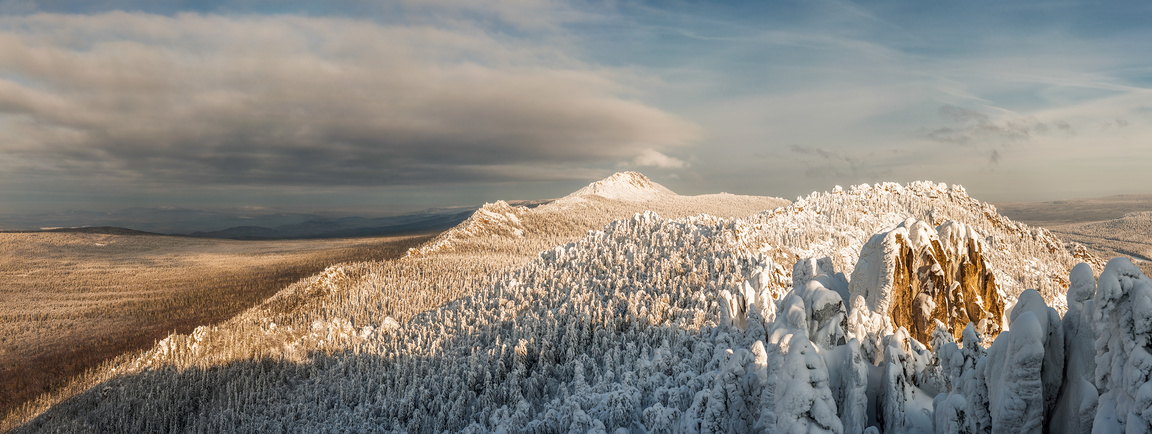 Панорама Таганая зимой