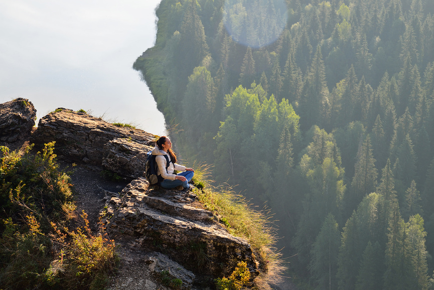 живописная природа помогает расслабиться