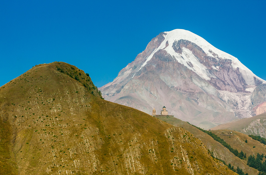 вершина казбек