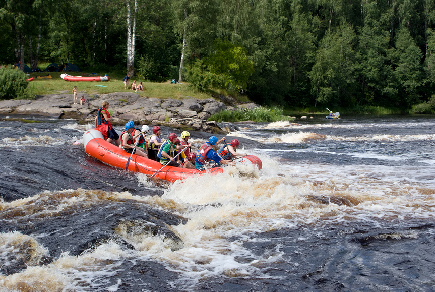 покатушки на рафтах