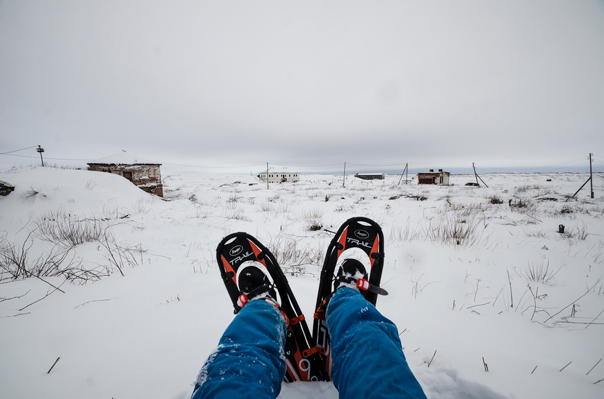 снаряжение для похода на снегоступах