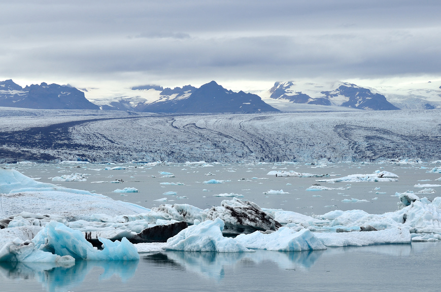 ледниковая лагуна в исландии