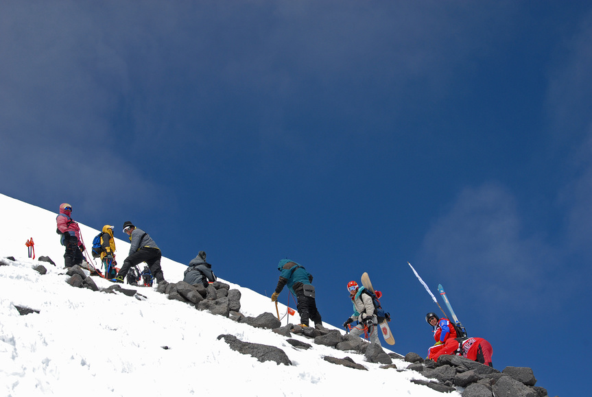 спортсмены на эльбрусе